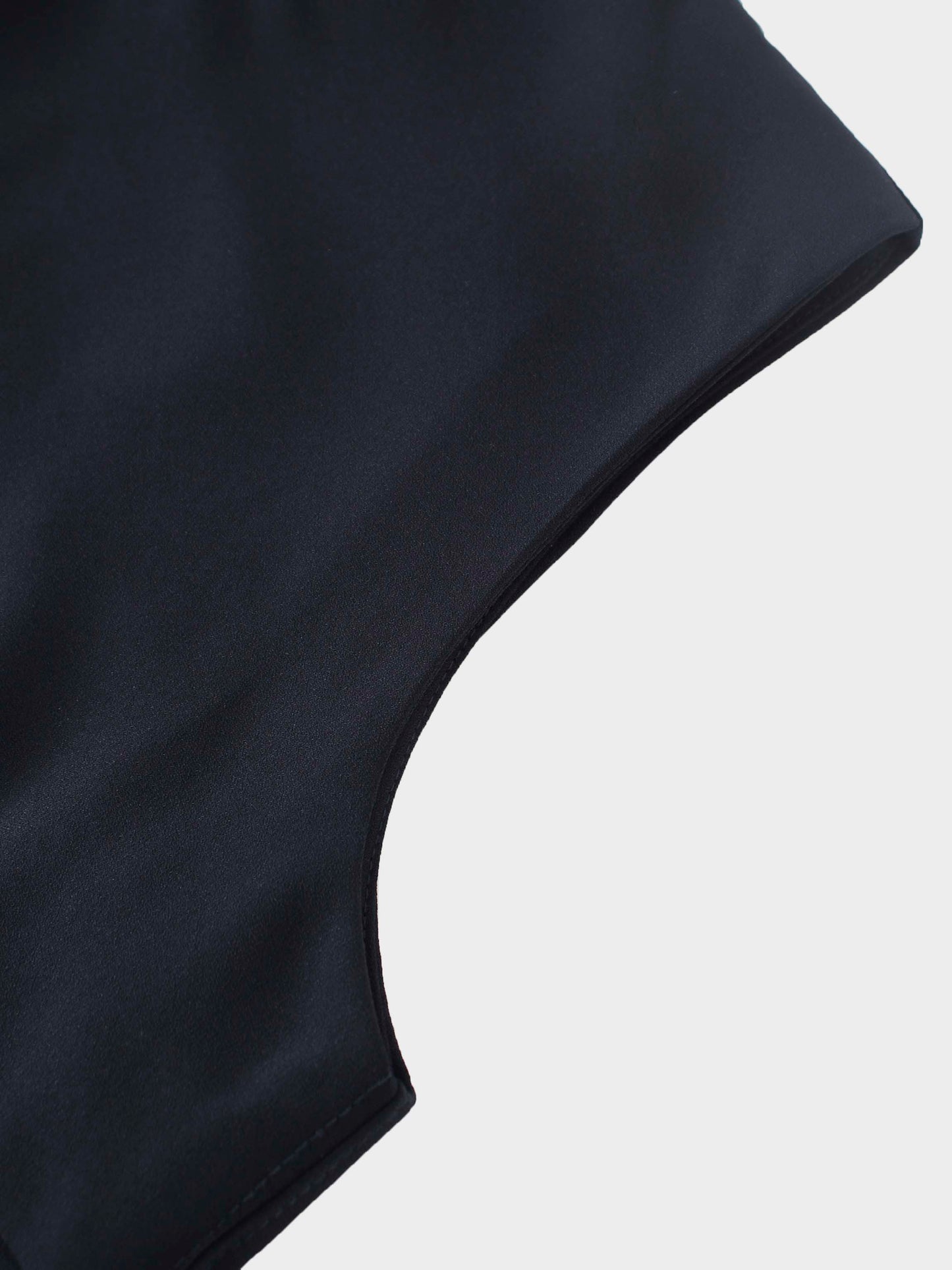 Crepe Slip Dress-Navy-3