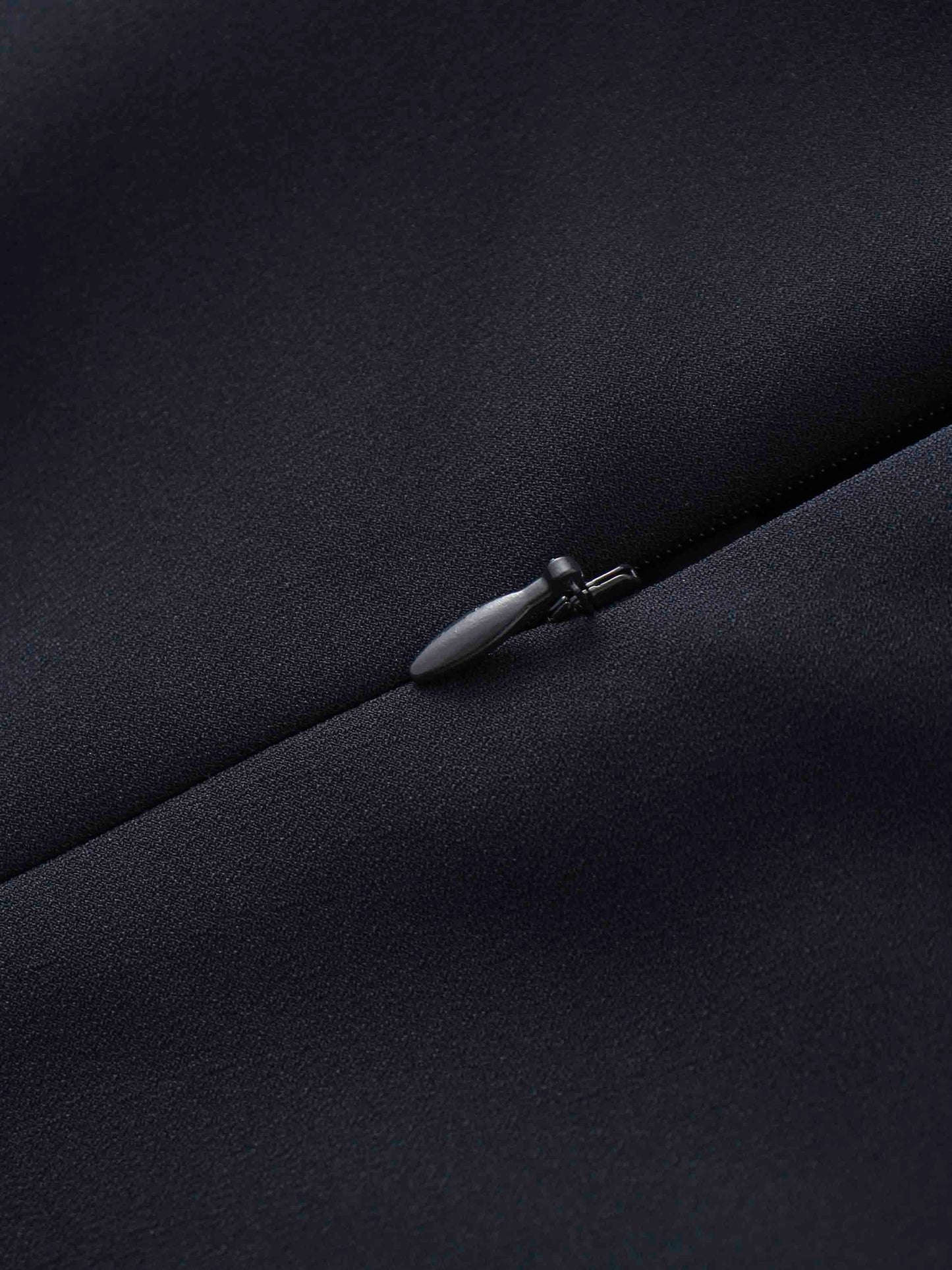 Crepe Slip Dress-Navy-4