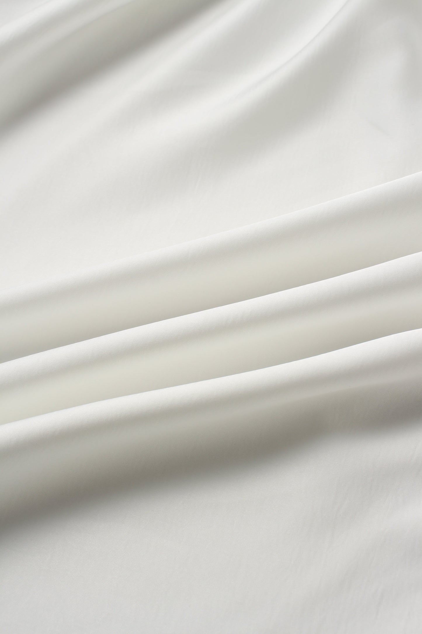 Faux Satin A-Line Skirt-White-4