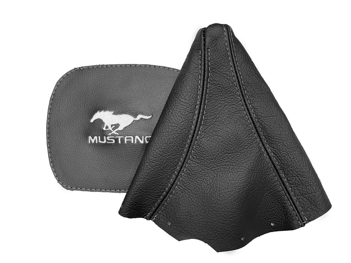 1994-2004 FORD MUSTANG GT Embroidered Leather Manual Shift Boot Cover-8