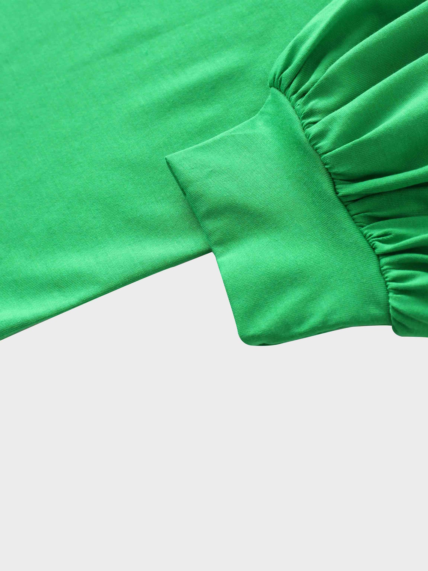 Bubble Sleeve T-Shirt-Kelly Green-4