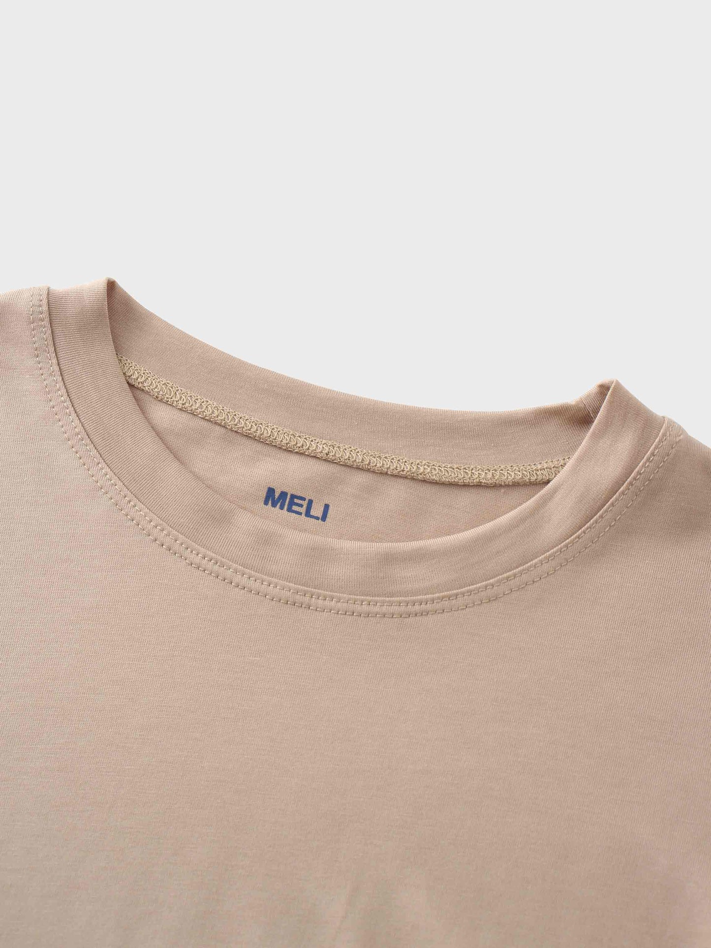 Bubble Sleeve T-Shirt-Taupe-3