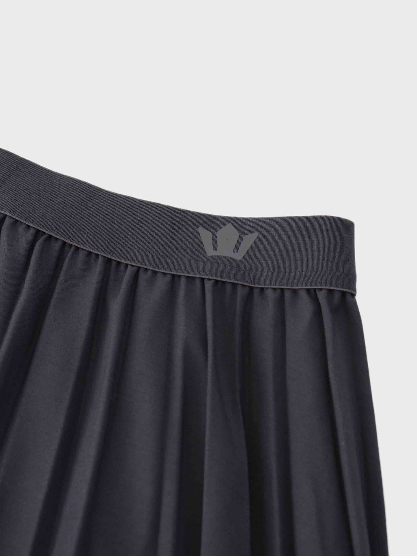 Pleated Skirt 35"-Dark Grey-4