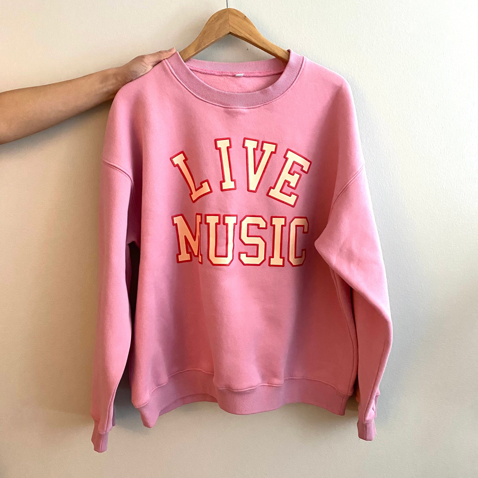 Live Music Lover Oversized Sweatshirt-2