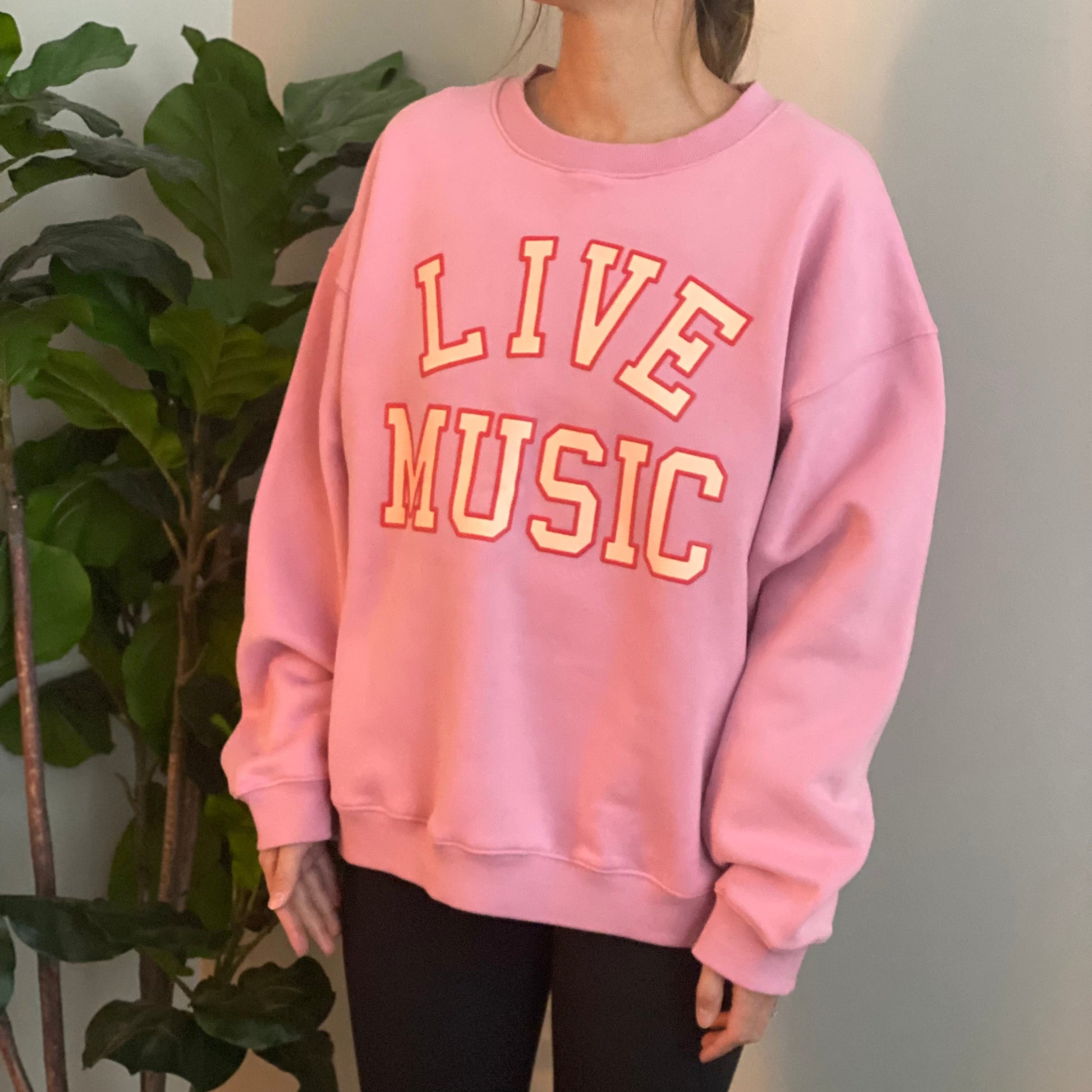 Live Music Lover Oversized Sweatshirt-4