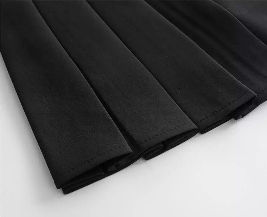 2019 - Women's Pleated Mini Skirt-4