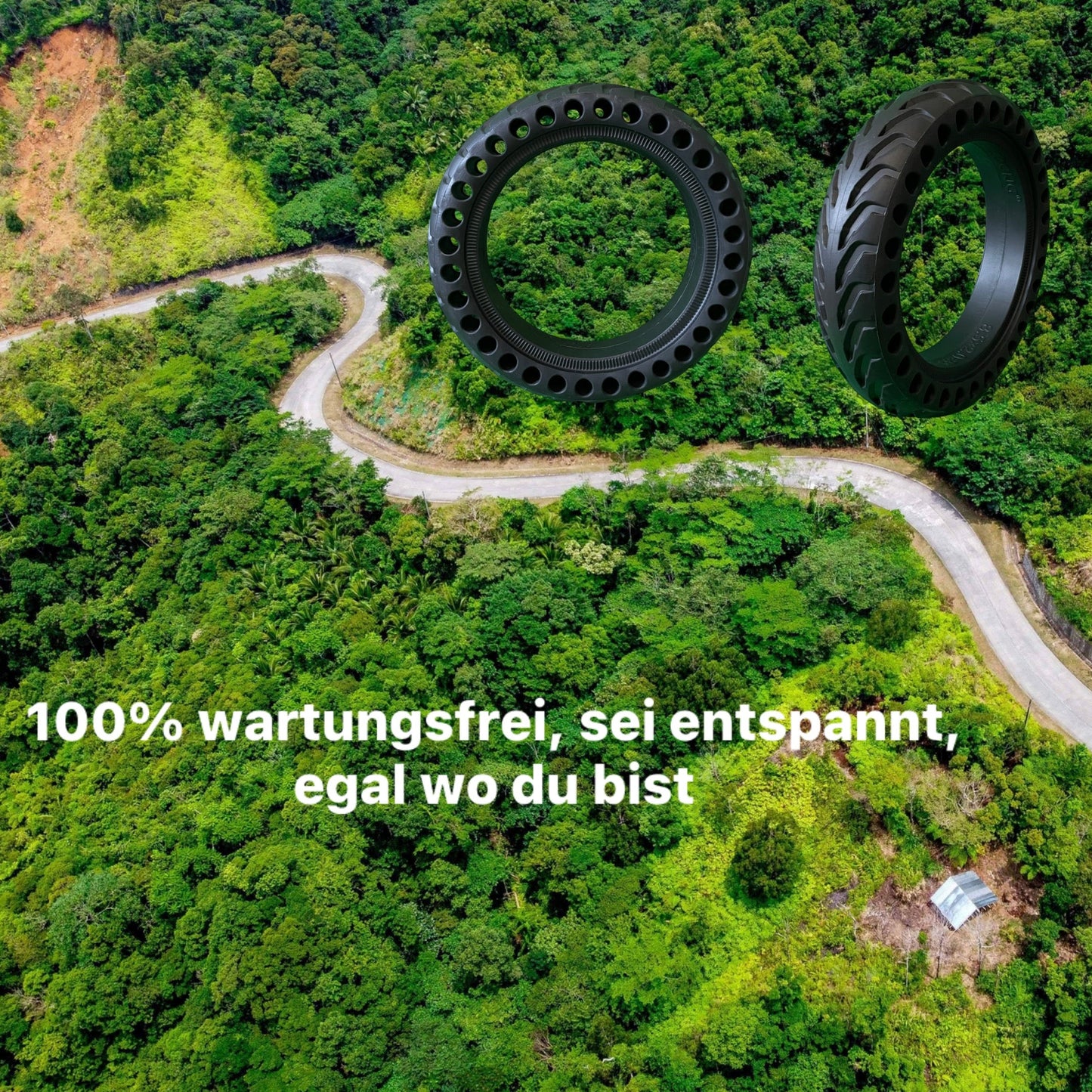 E-Scooter Vollgummireifen 8,5 x 2 Zoll Honeycomb-4