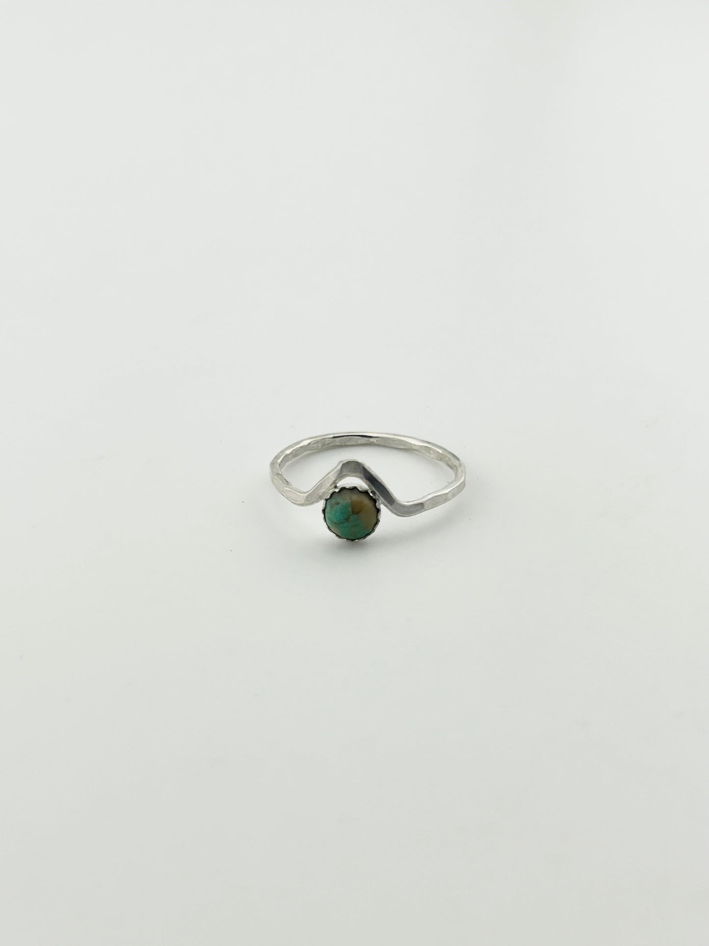 Turquoise Chevron Stacking Ring-2