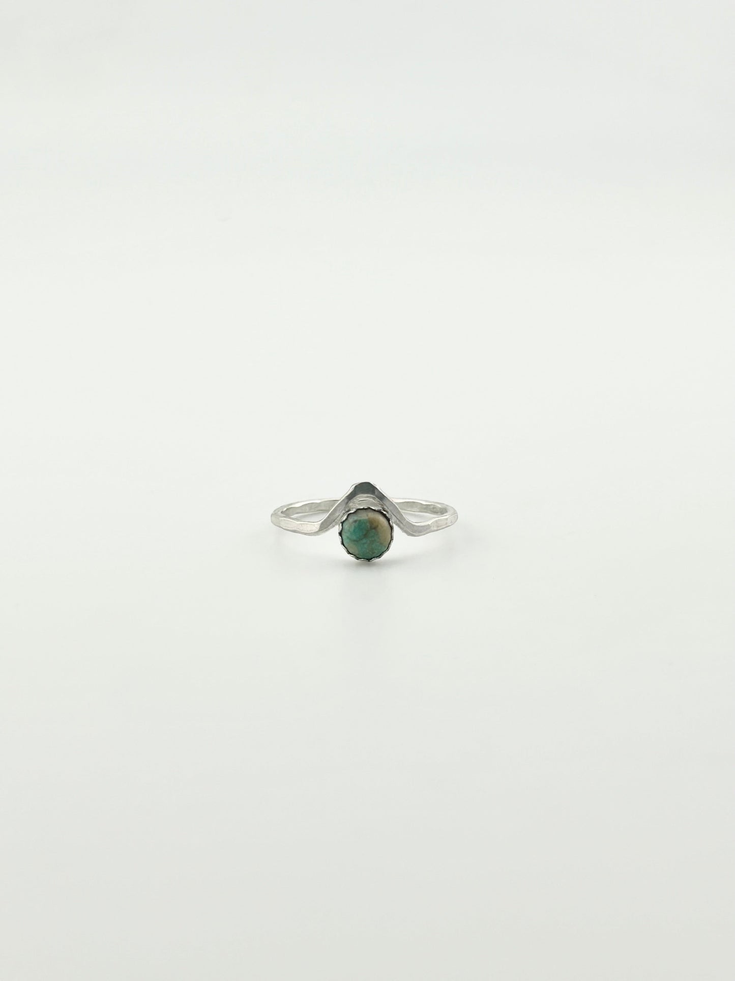 Turquoise Chevron Stacking Ring-0