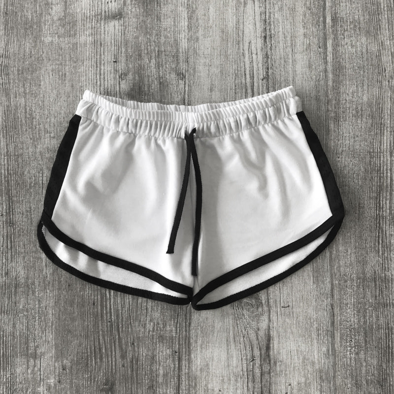 2008 - Women's Contrast Mesh Detail Shorts-4