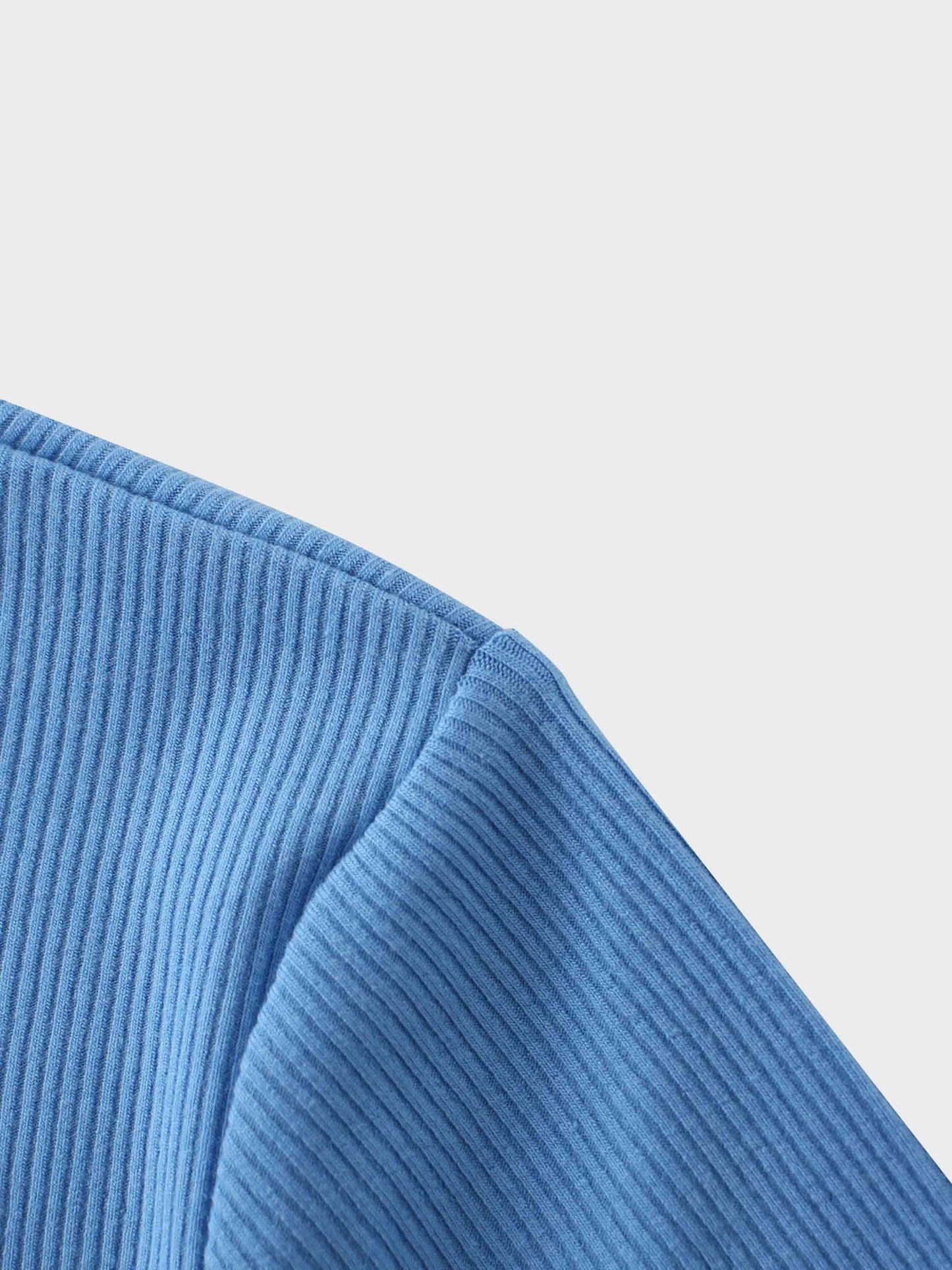 RIBBED HIGH V 3Q-PERIWINKLE BLUE-3