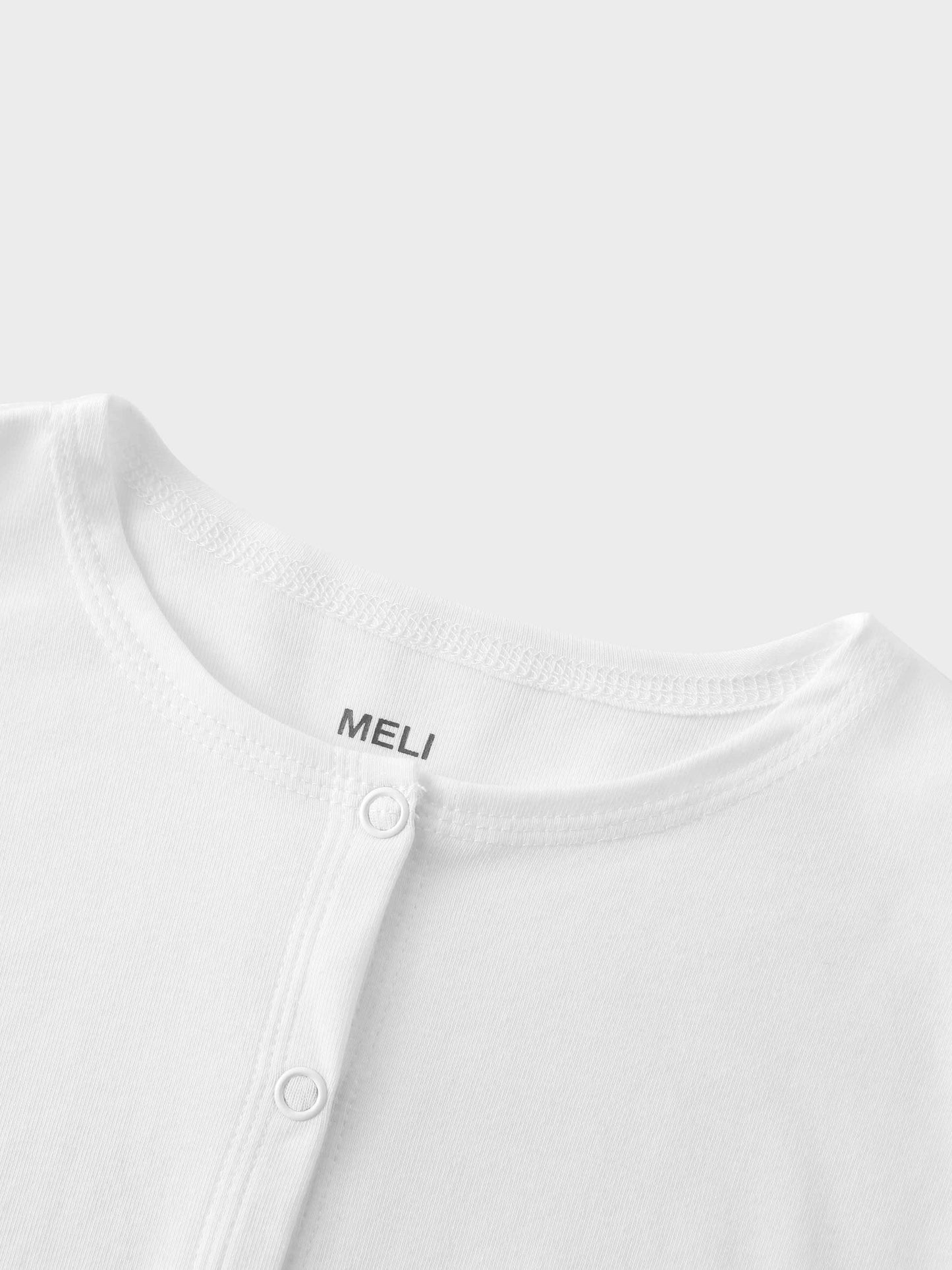 Basic T-Shirt Cropped Cardigan-White-3