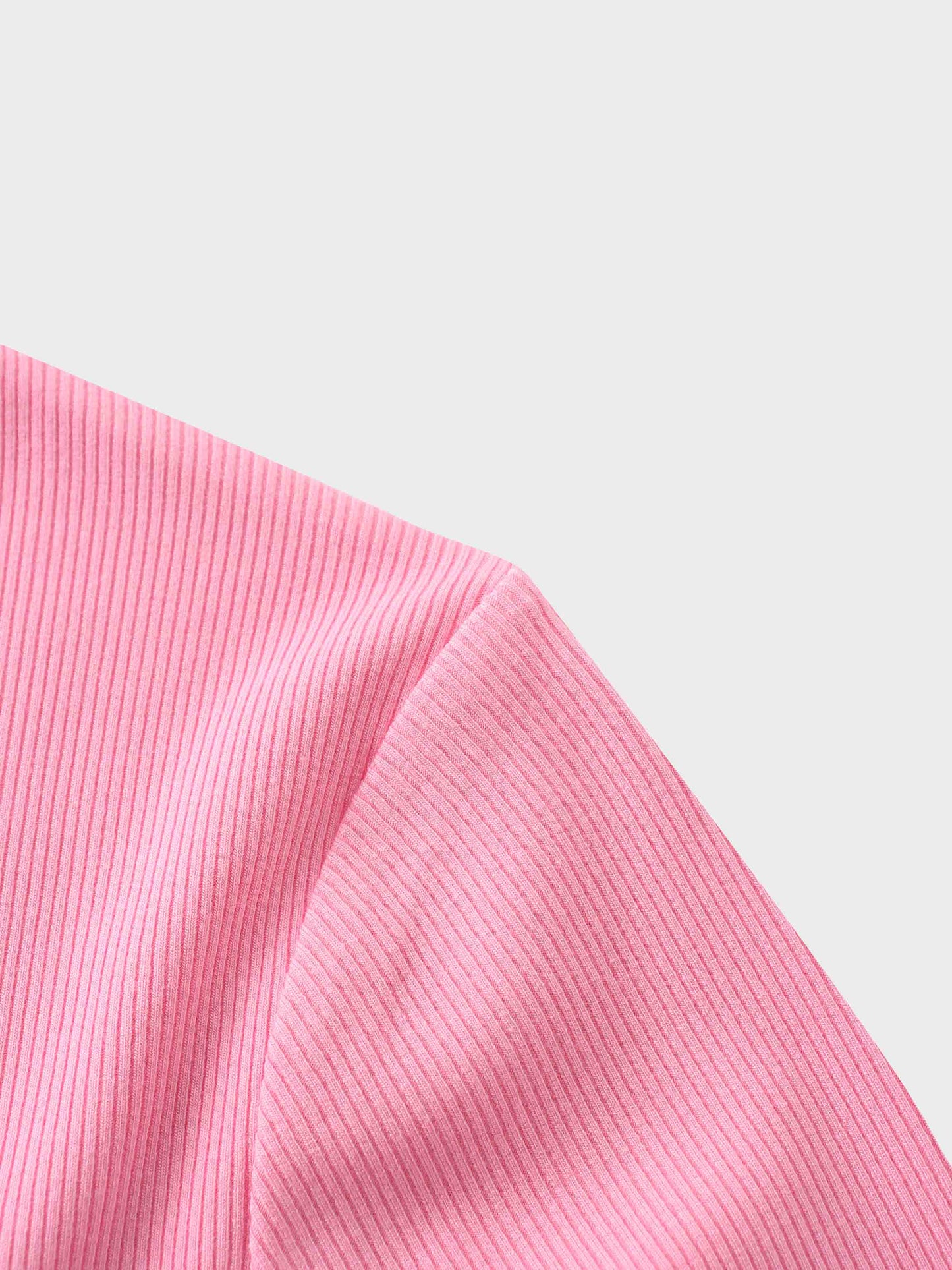 RIBBED HIGH V 3Q-SO PINK-4