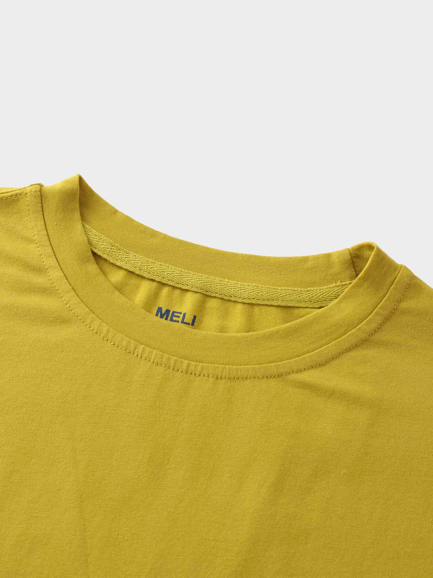 Oversized Rounded Hem T-Shirt-Lime Green-3
