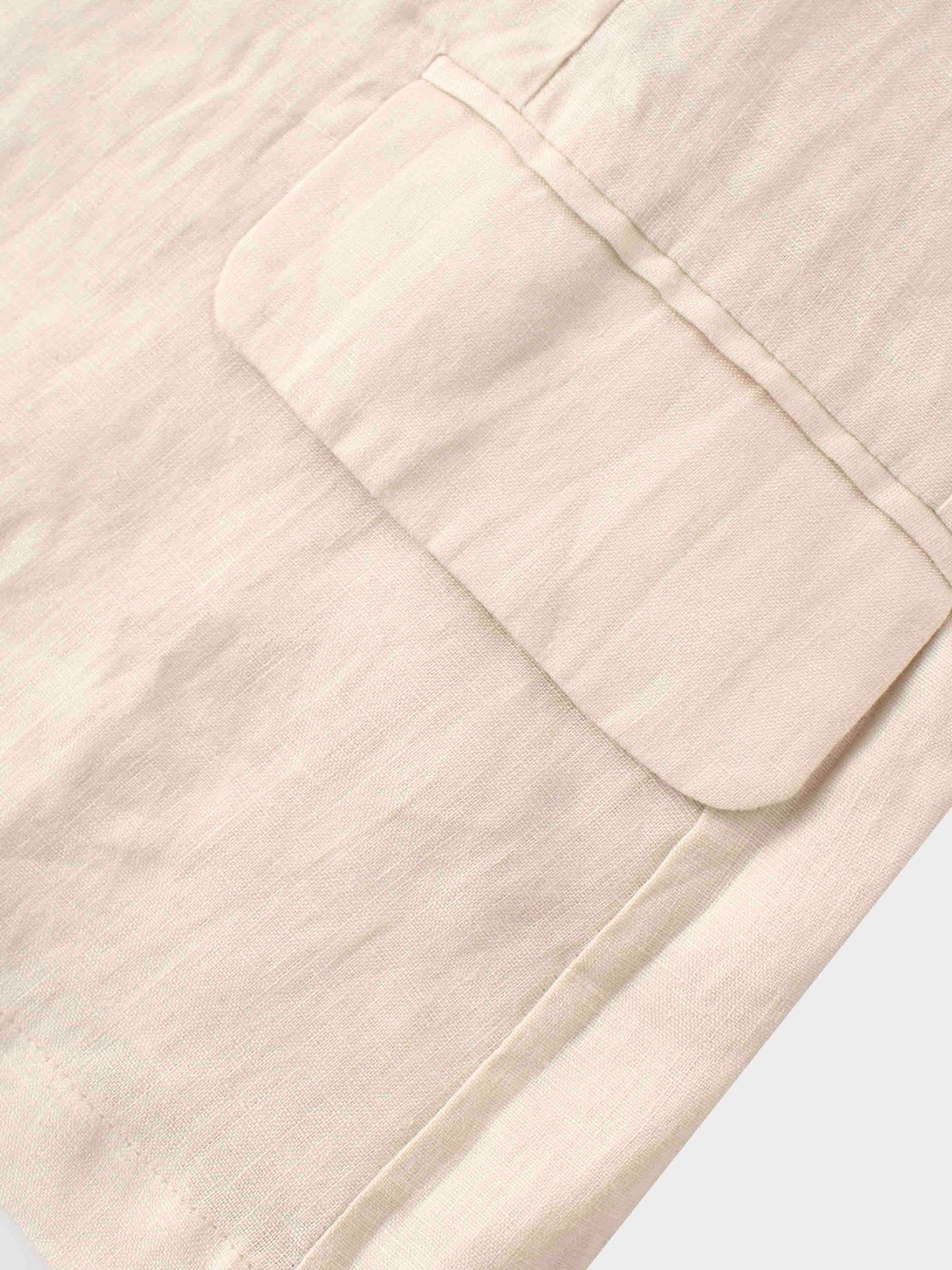 Linen Blazer-Ecru-4