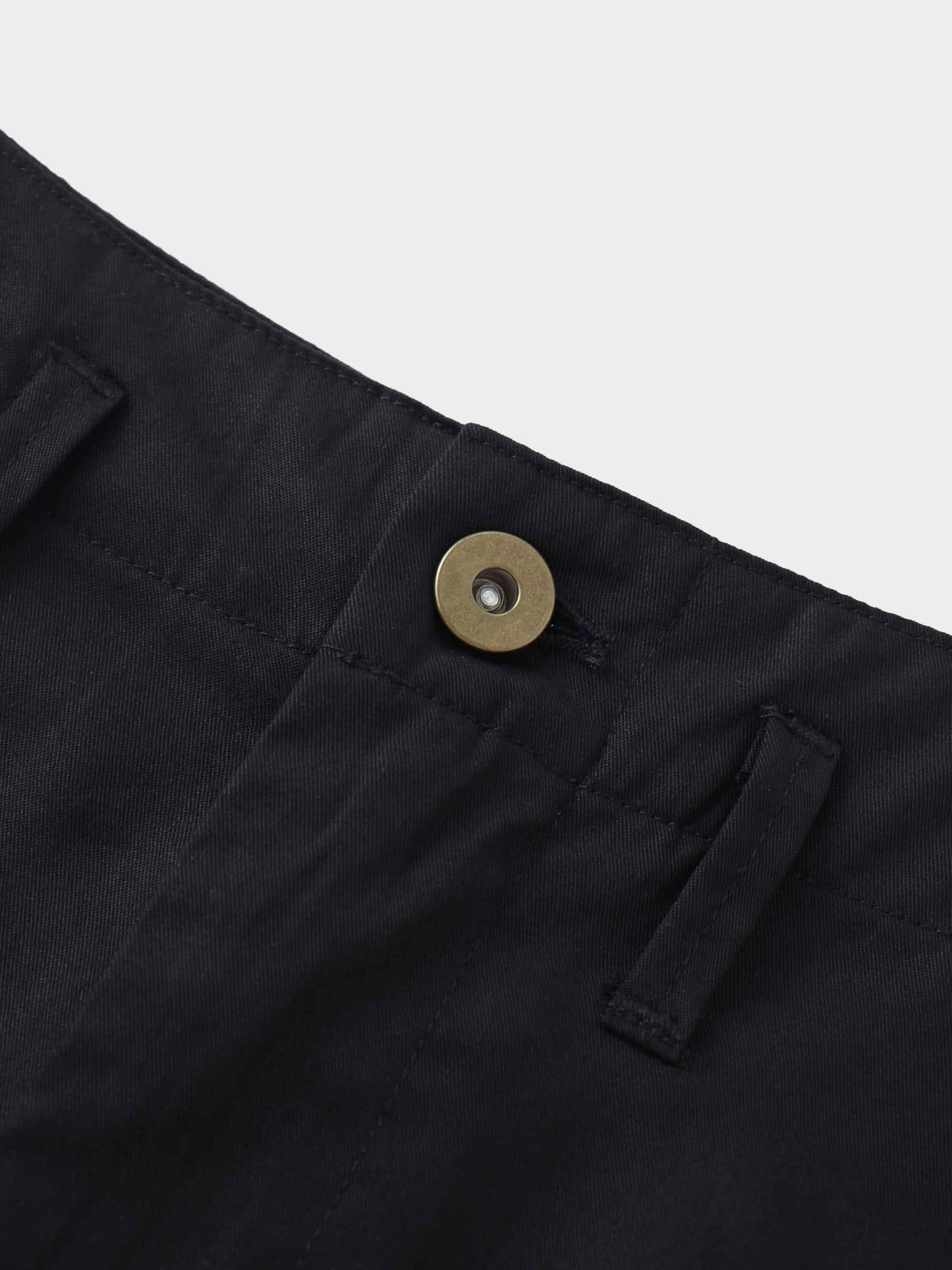 Contrast Pocket Skirt-Black-4