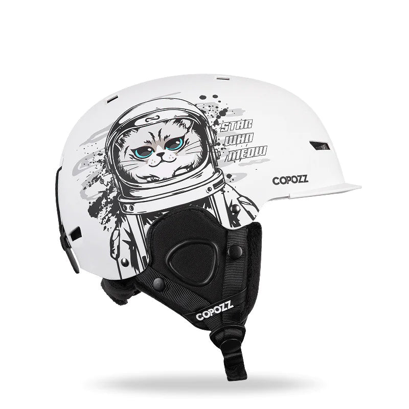Integrated Snow Goggles with Crash Helmet for Adults
