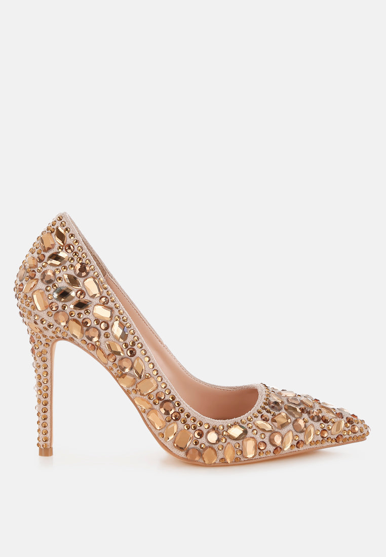Iceout Diamante & Rhinestone Embellishments Pumps-7