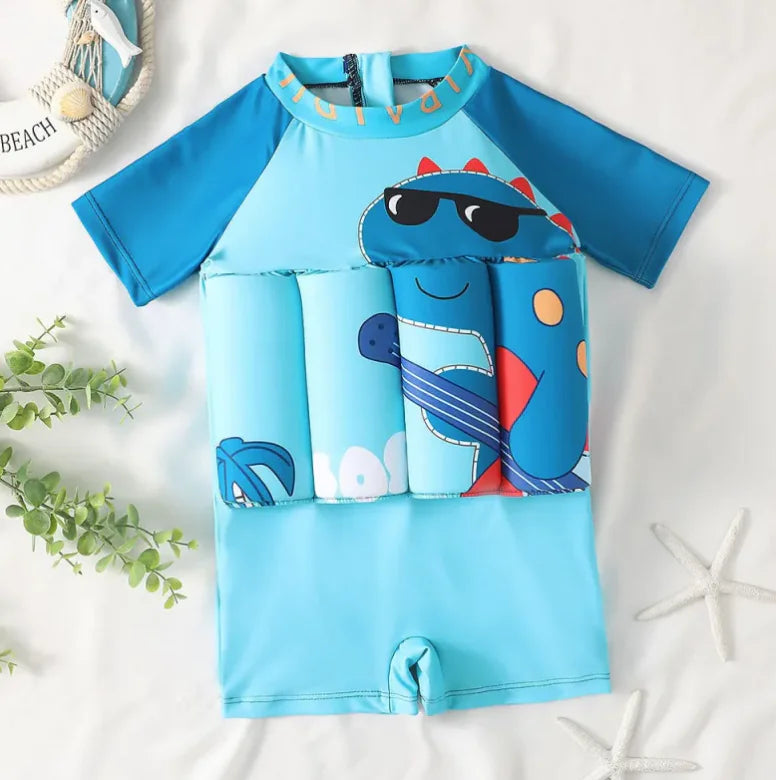 Kids' Dinosaur Buoyancy Swimsuit Jumpsuit