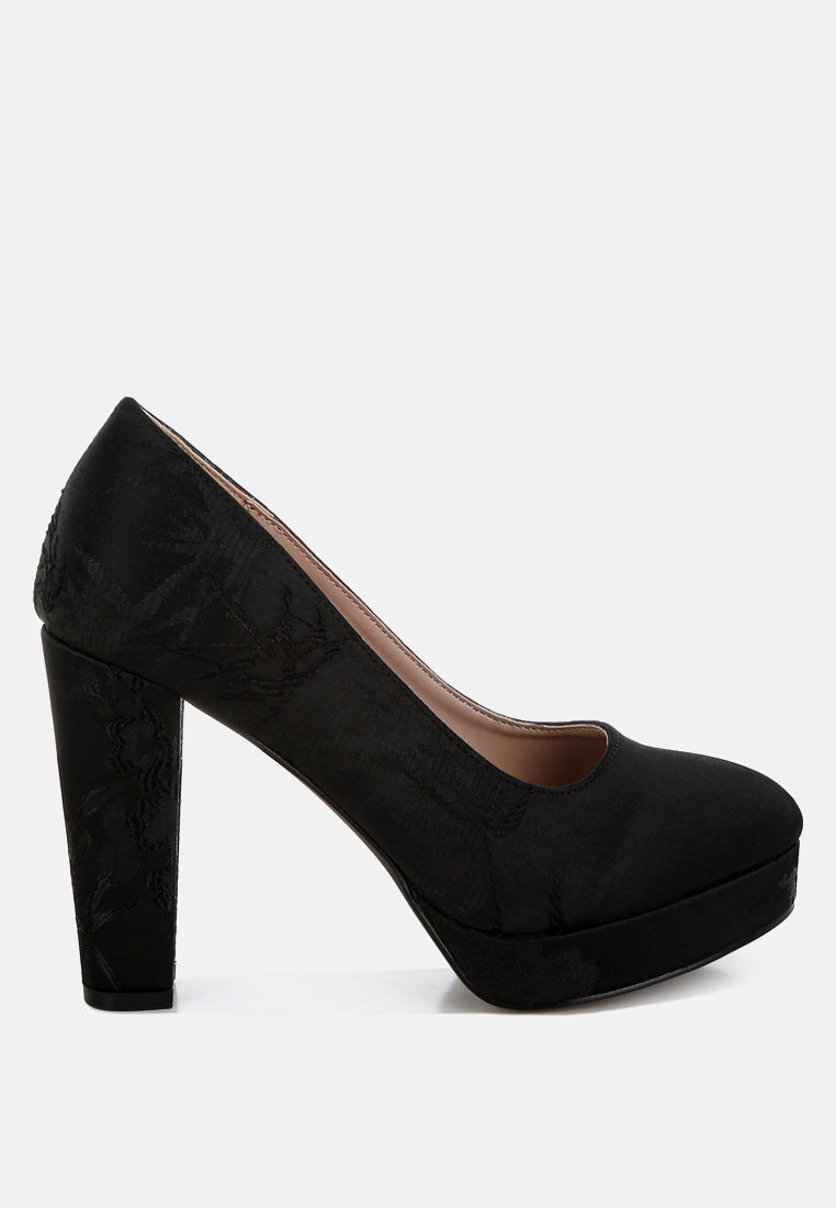 Jastour Platform Block Heel Pumps-5