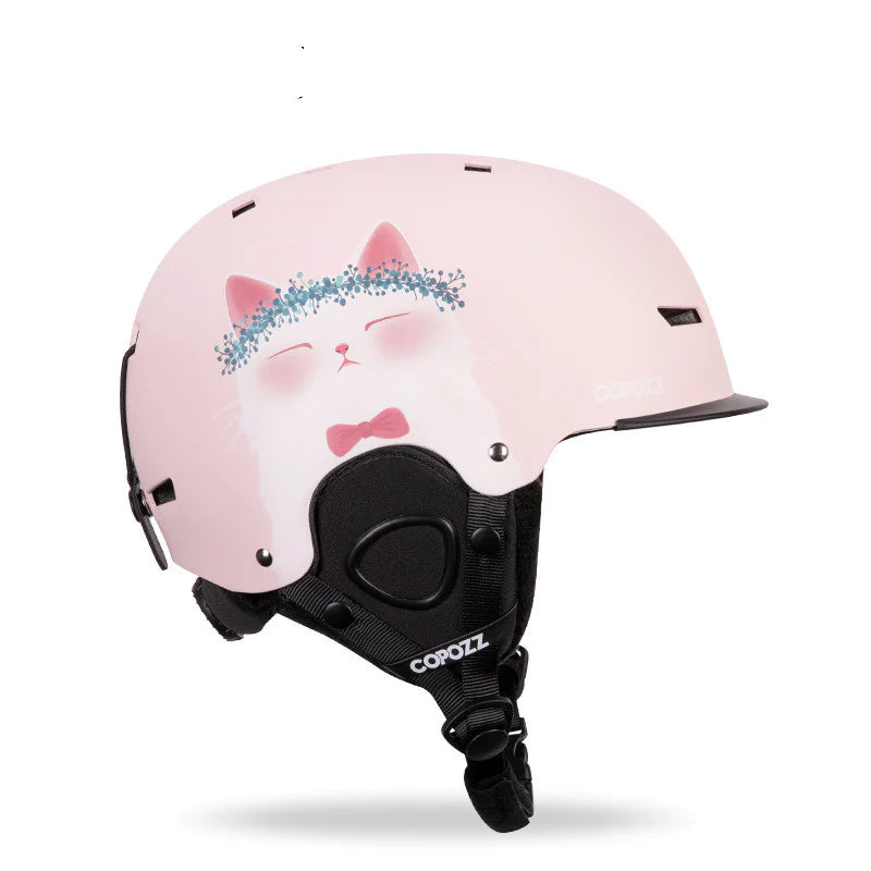 Integrated Snow Goggles with Crash Helmet for Adults