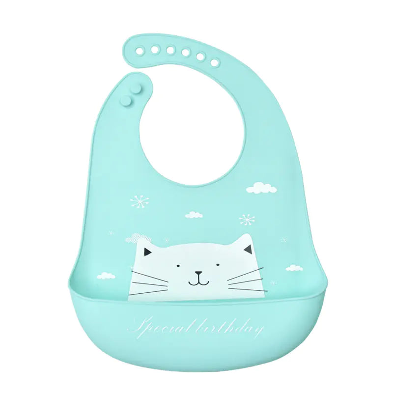 3D Baby Waterproof Silicone Bib for Feeding Kids