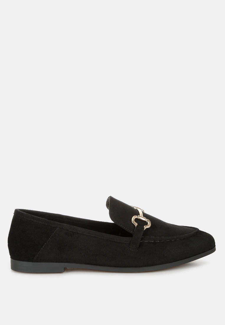 Kingsley Horsebit Embellished Loafers-5