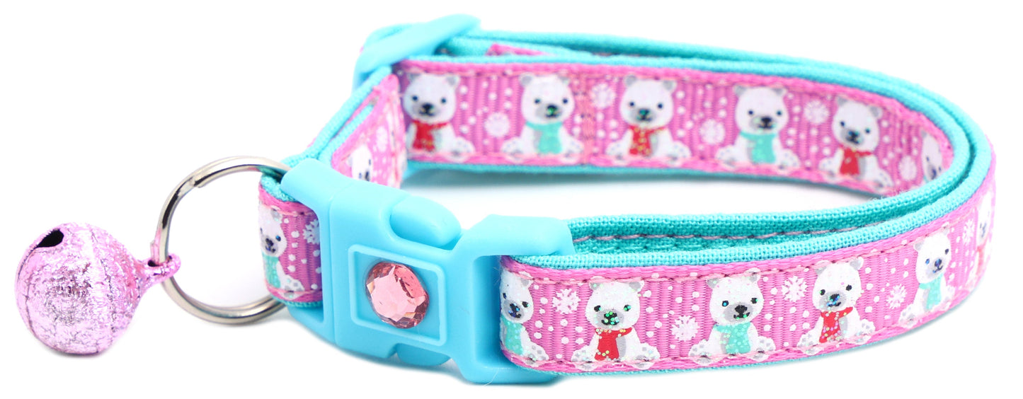 Polar Bears Breakaway Cat Collar-9