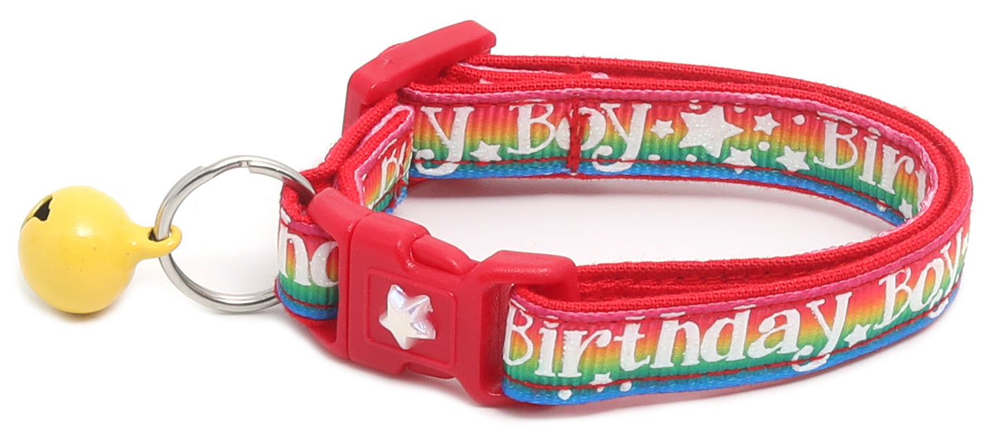 Birthday Boy Breakaway Cat Collar-13