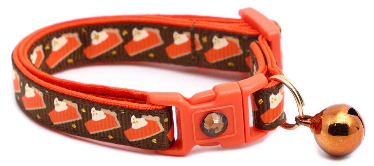Pumpkin Pie Slices Breakaway Cat Collar-5