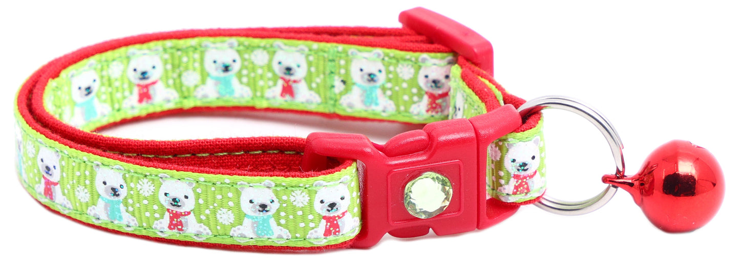 Polar Bears Breakaway Cat Collar-8