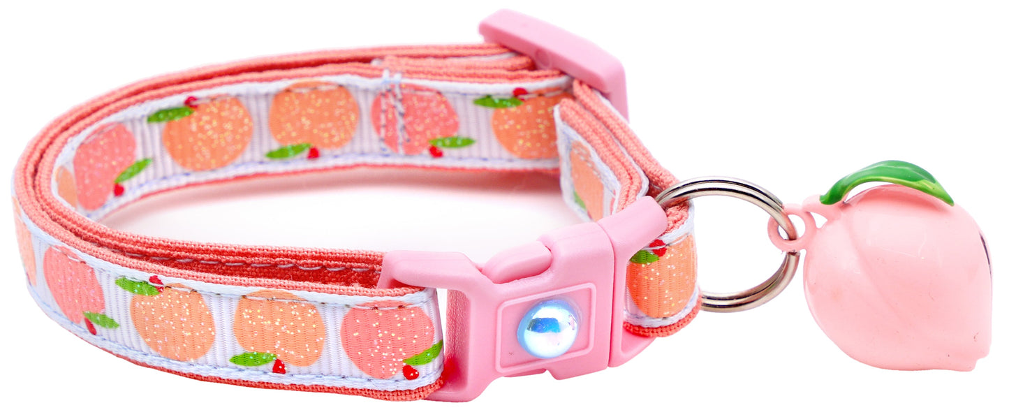 Peach Breakaway Cat Collar-6