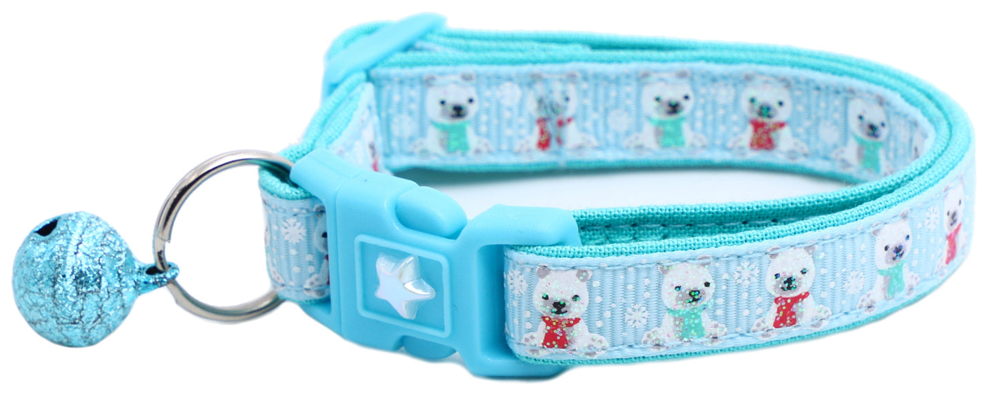 Polar Bears Breakaway Cat Collar-7
