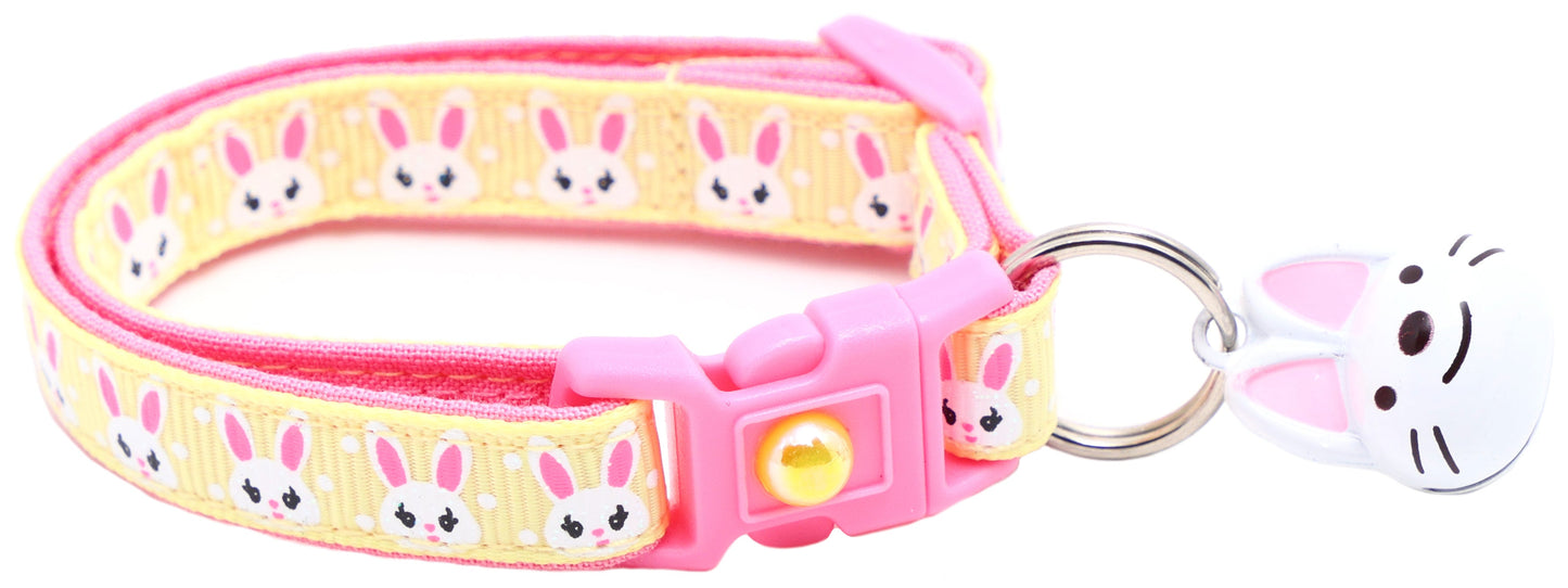 Bunny Faces Breakaway Cat Collar-7