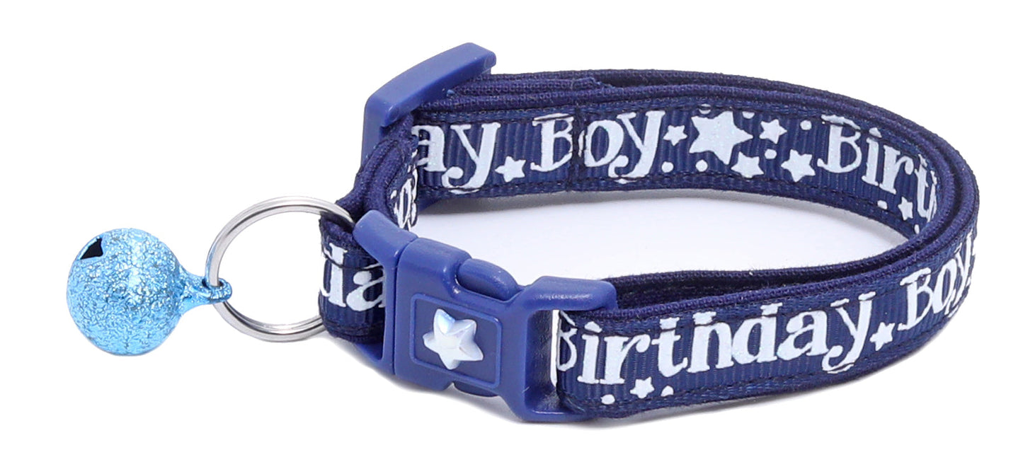 Birthday Boy Breakaway Cat Collar-12