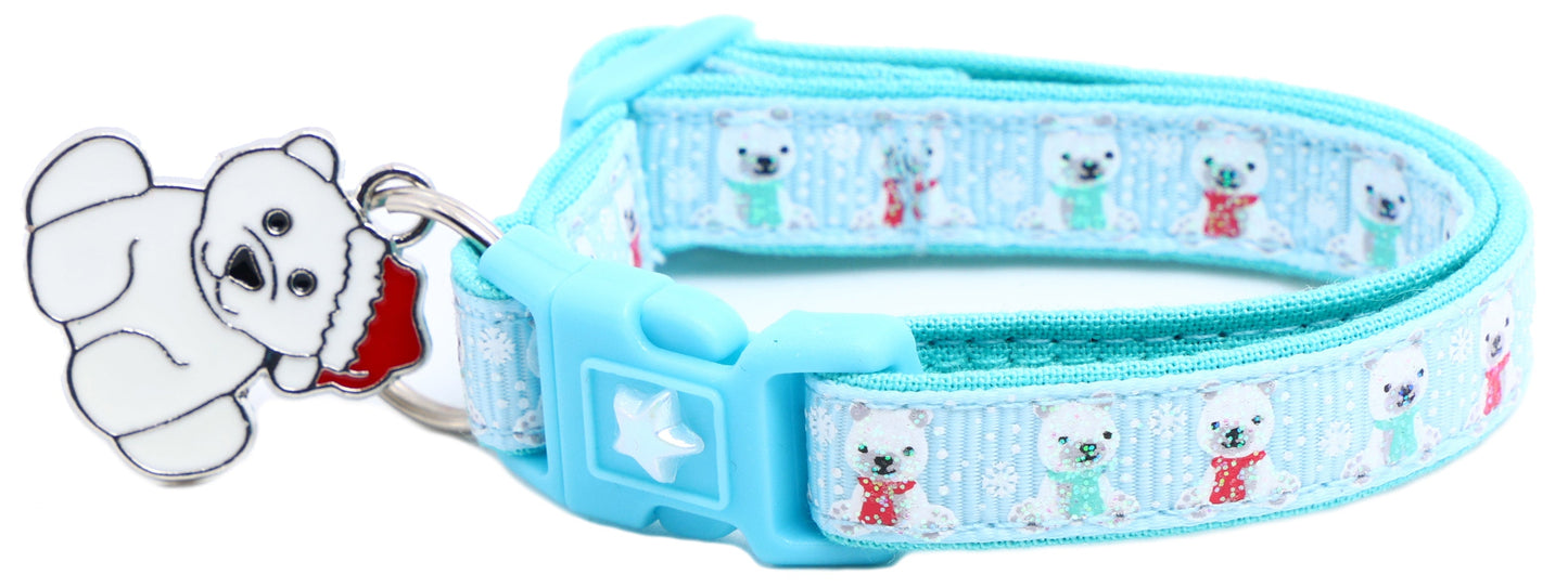 Polar Bears Breakaway Cat Collar-12
