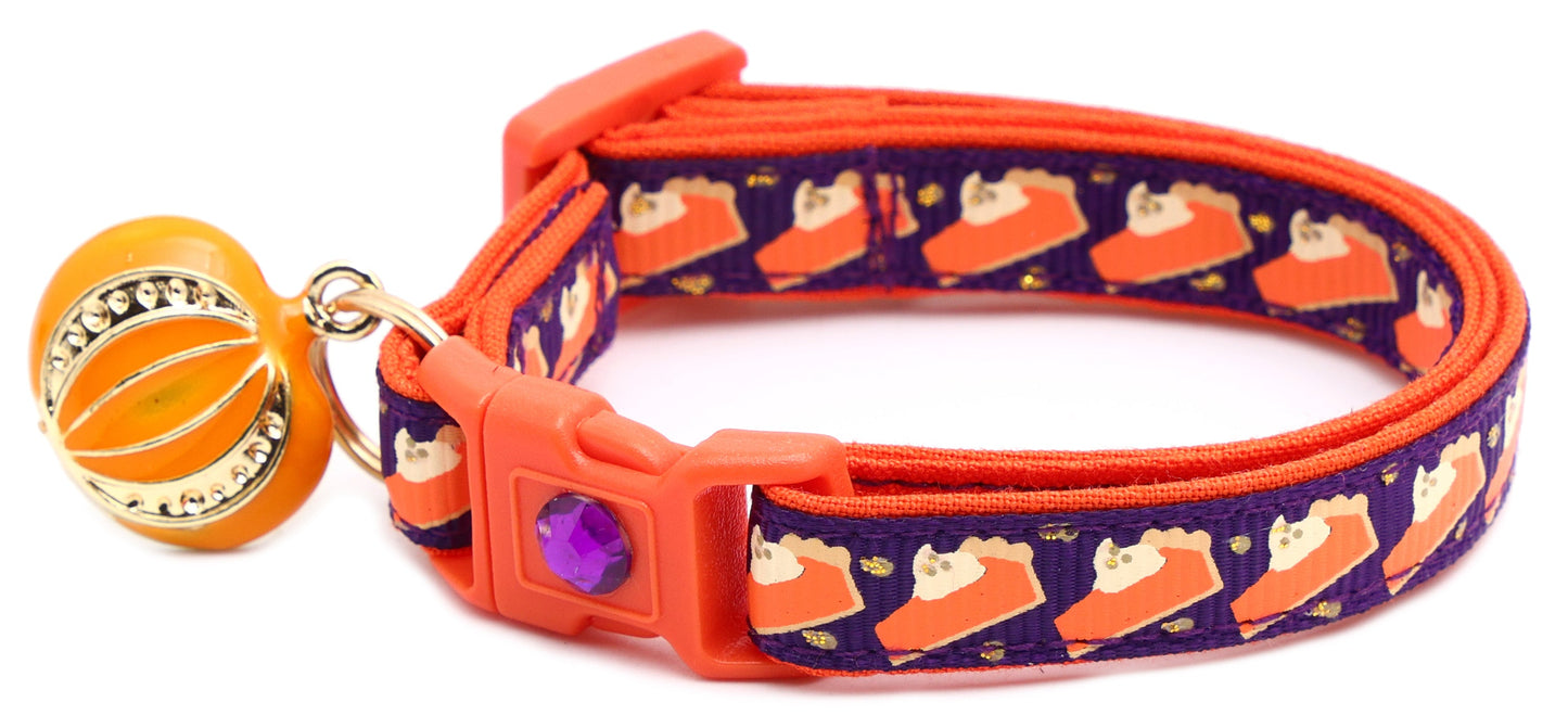 Pumpkin Pie Slices Breakaway Cat Collar-17