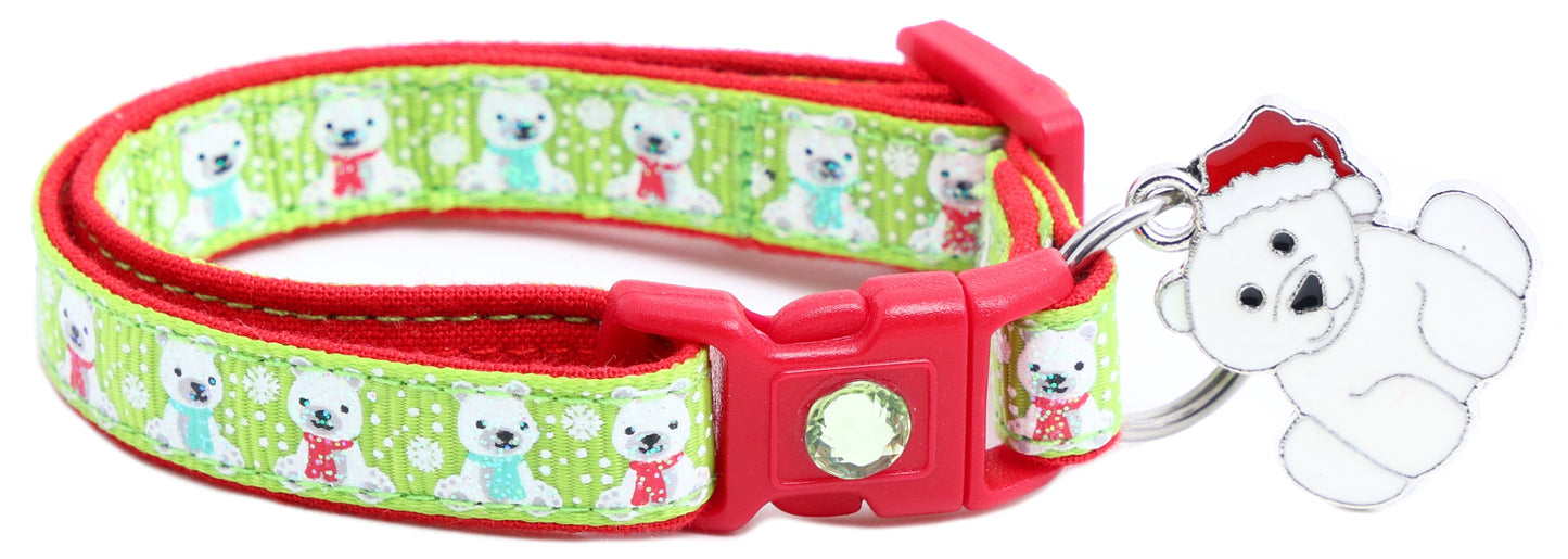 Polar Bears Breakaway Cat Collar-13