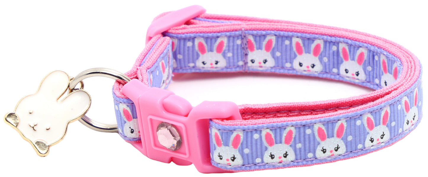 Bunny Faces Breakaway Cat Collar-14