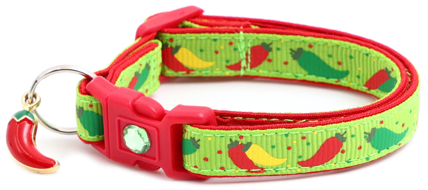 Spicy Peppers Breakaway Cat Collar-16
