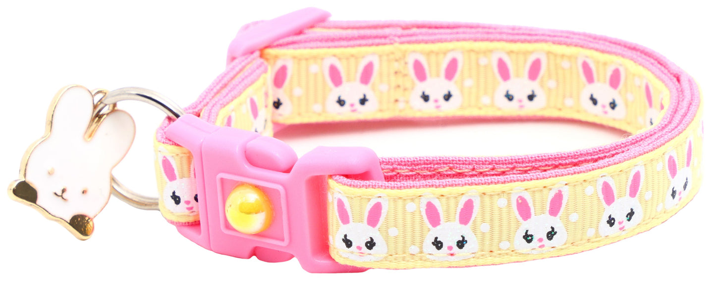 Bunny Faces Breakaway Cat Collar-16