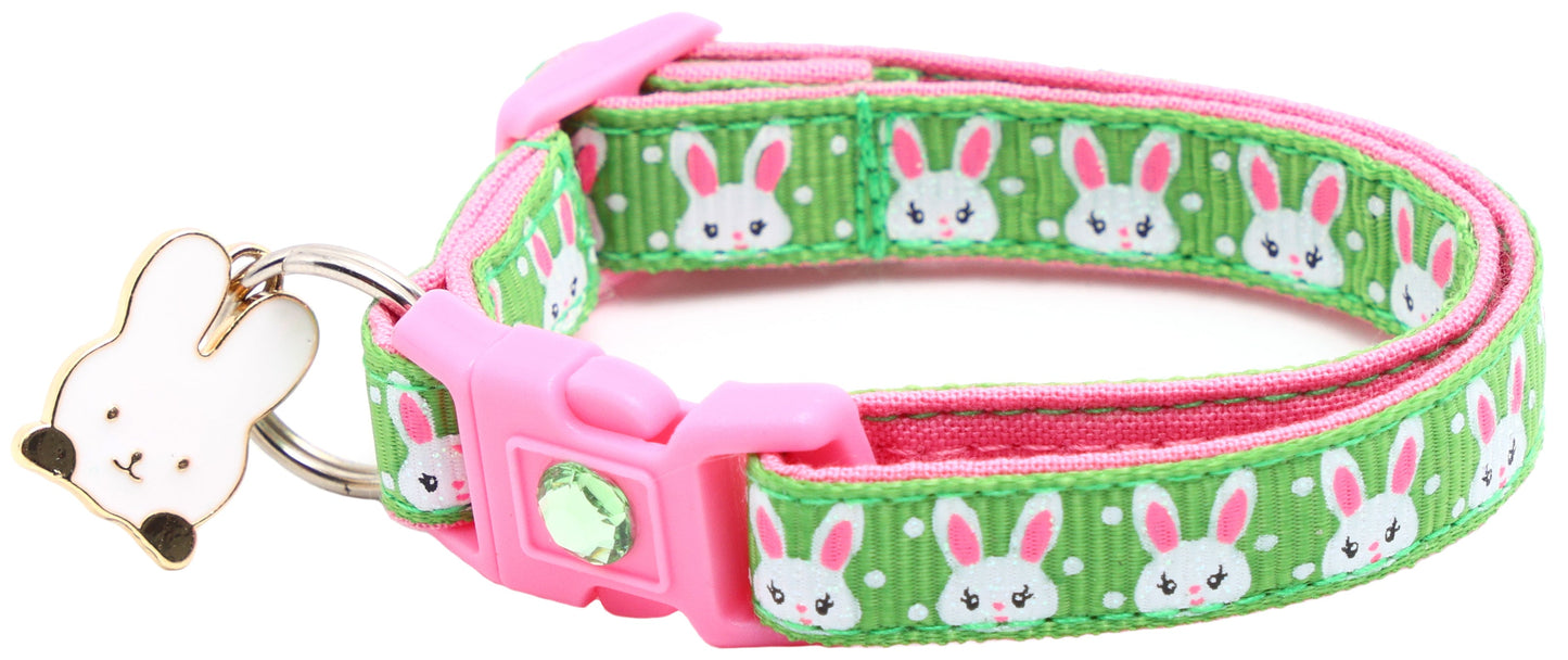 Bunny Faces Breakaway Cat Collar-18