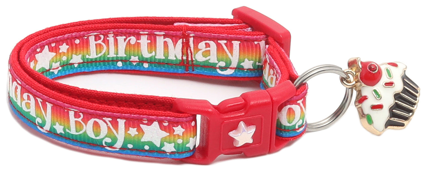 Birthday Boy Breakaway Cat Collar-24