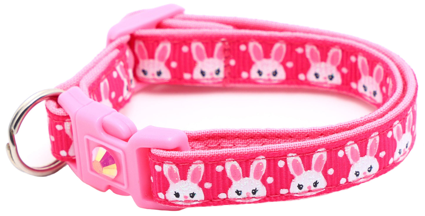Bunny Faces Breakaway Cat Collar-33