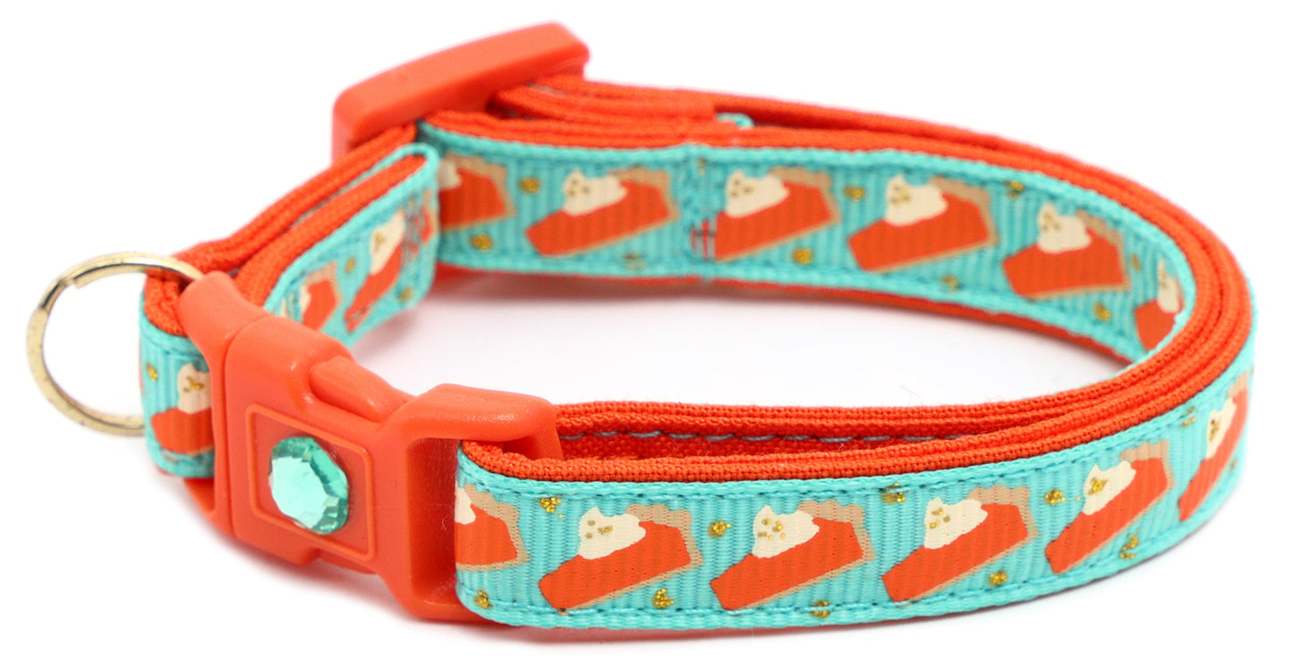 Pumpkin Pie Slices Breakaway Cat Collar-34