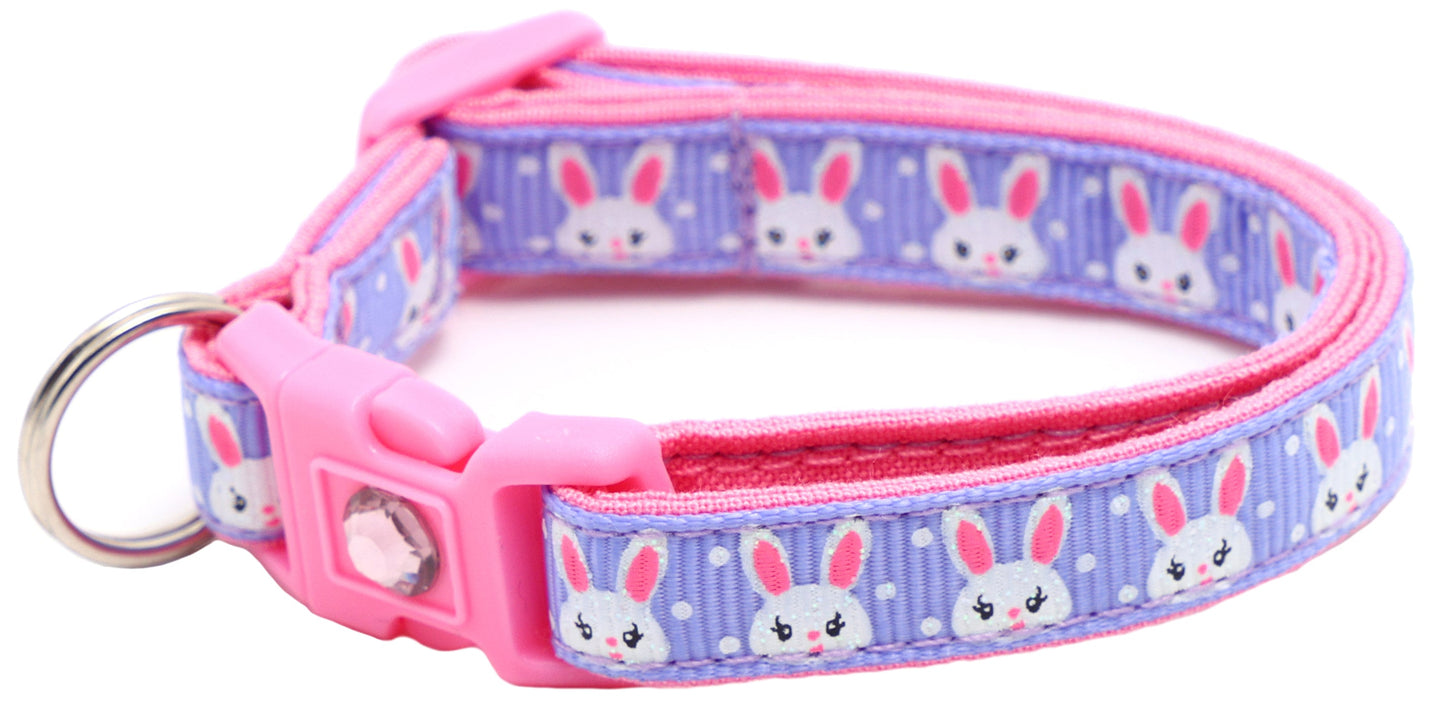 Bunny Faces Breakaway Cat Collar-32