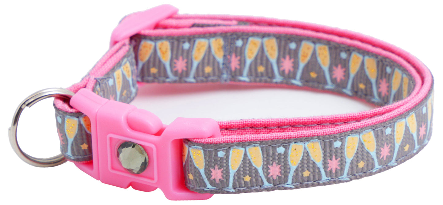 Champagne Glasses Breakaway Cat Collar-22