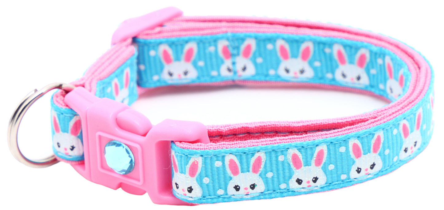 Bunny Faces Breakaway Cat Collar-35