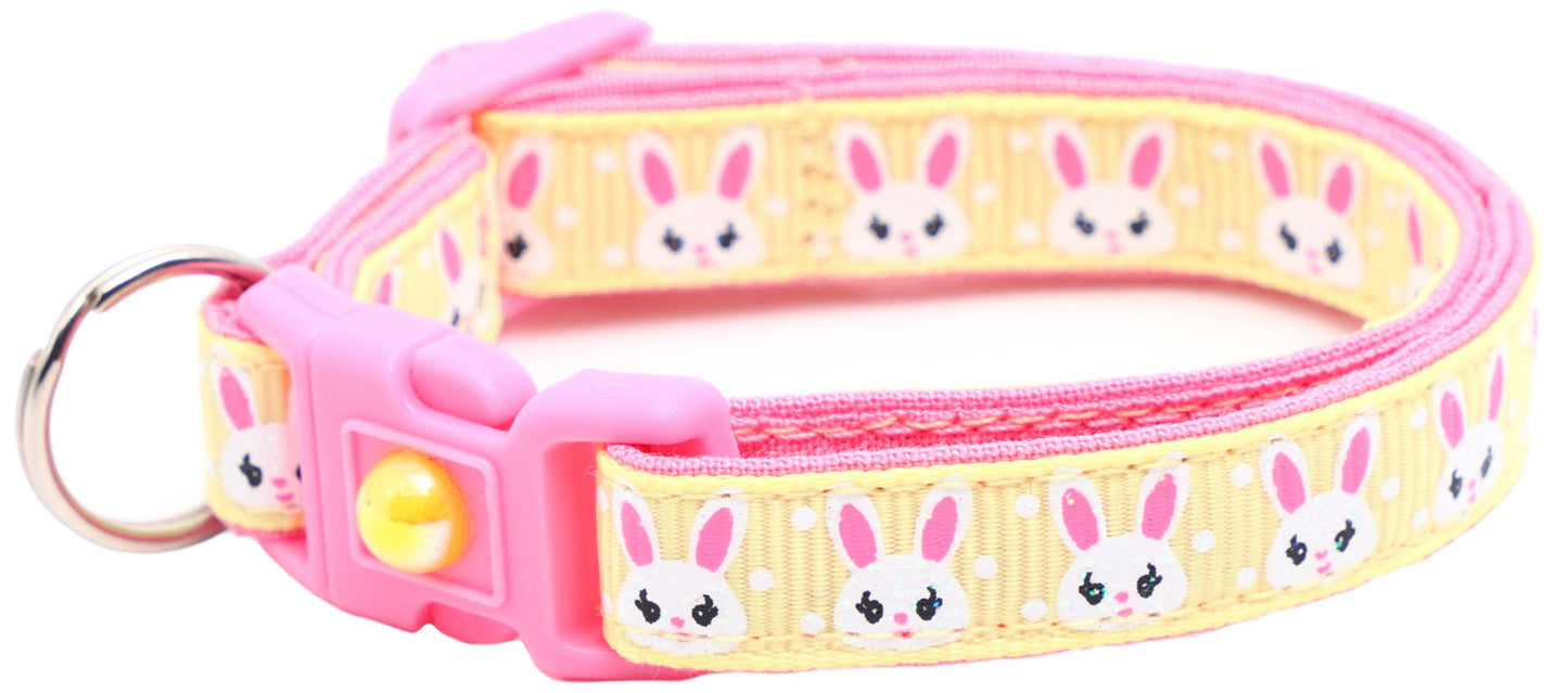 Bunny Faces Breakaway Cat Collar-34