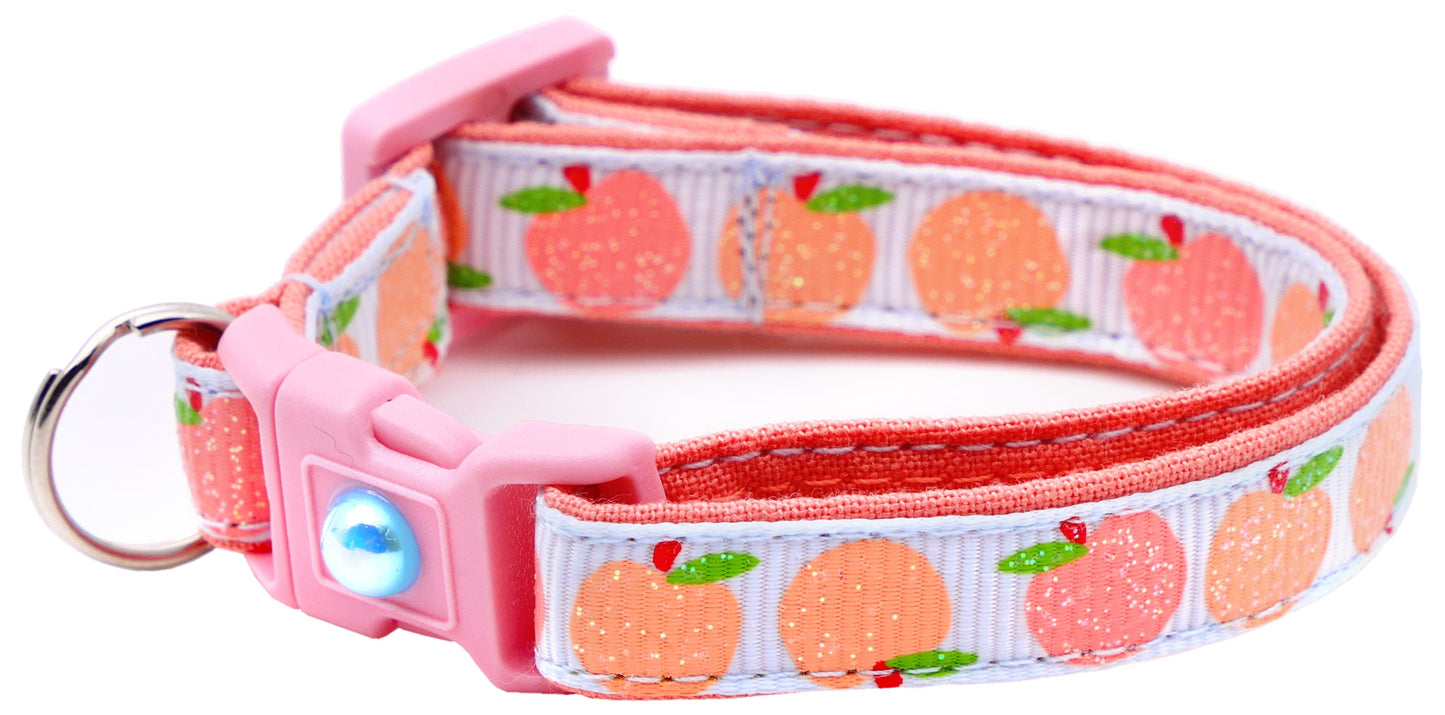 Peach Breakaway Cat Collar-27